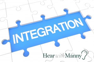 puzzle with a piece missing revealing the word integration